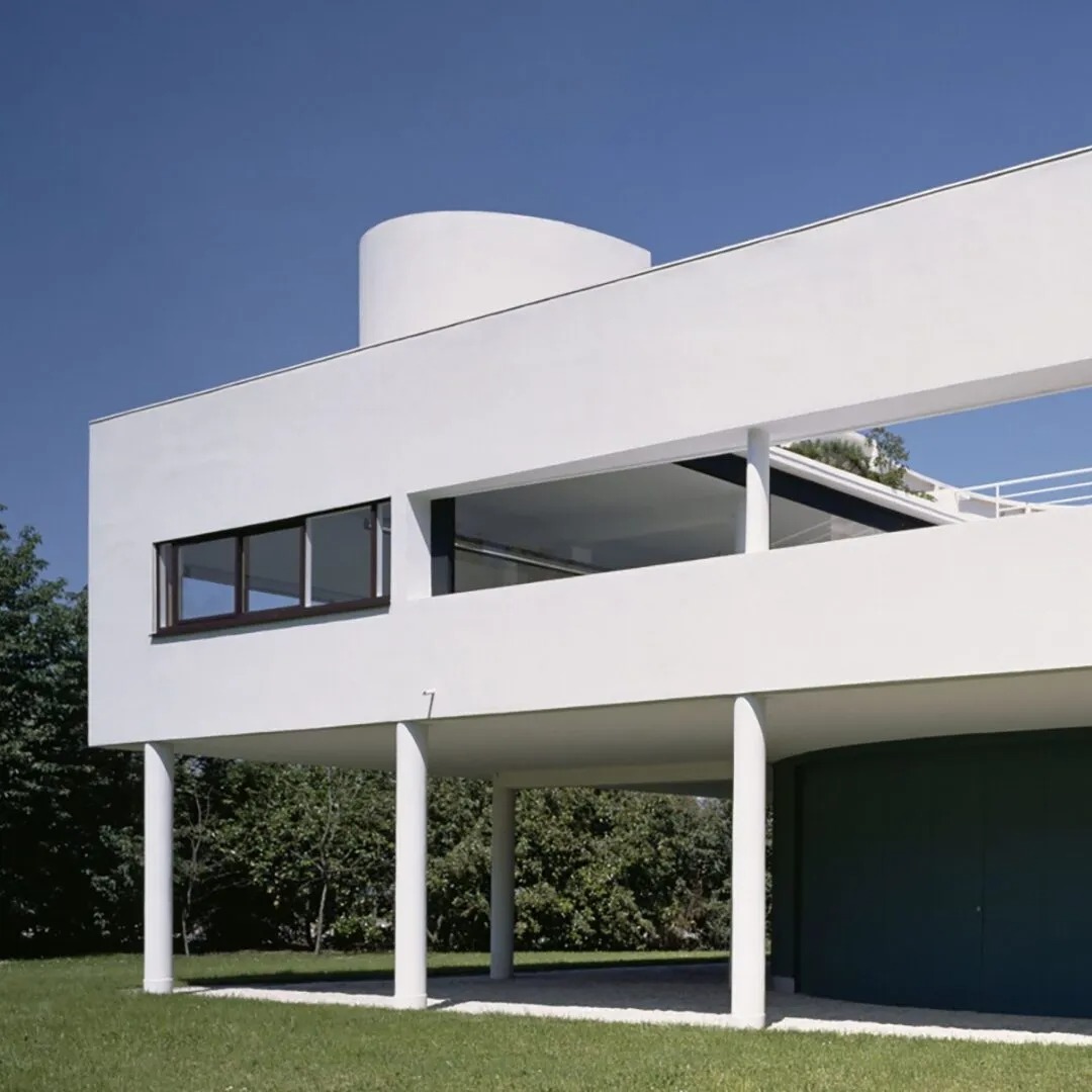 Villa Savoye and Gardeners Lodge Poissy Le Corbusier © Fondation Le Corbusier