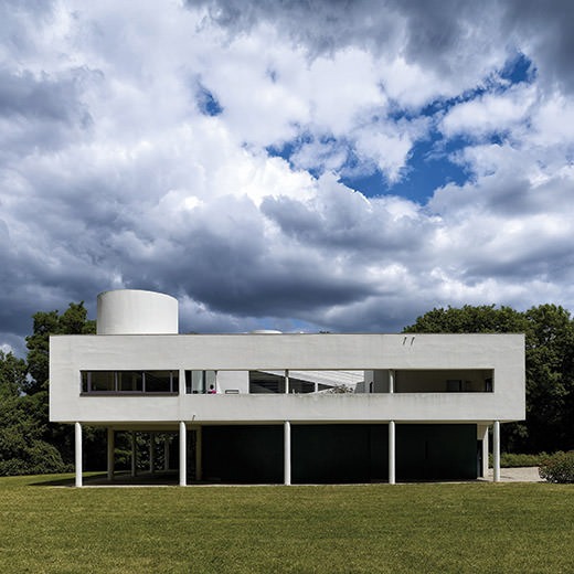 Villa Savoye and Gardeners Lodge Poissy Le Corbusier © Fondation Le Corbusier