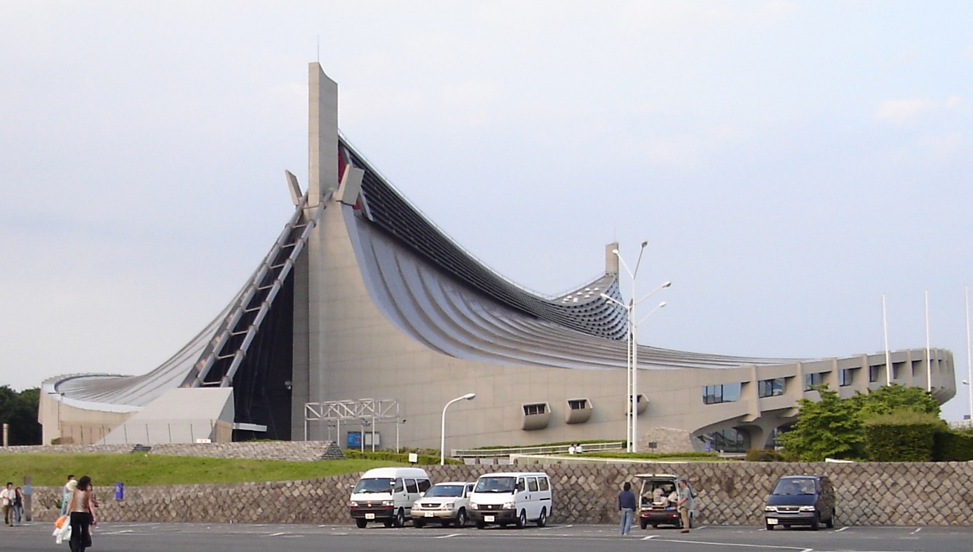 YOYOGI NATIONAL GYMNASIUM TOKYO KENZO TANGE © ASAHI SHIMBUN 